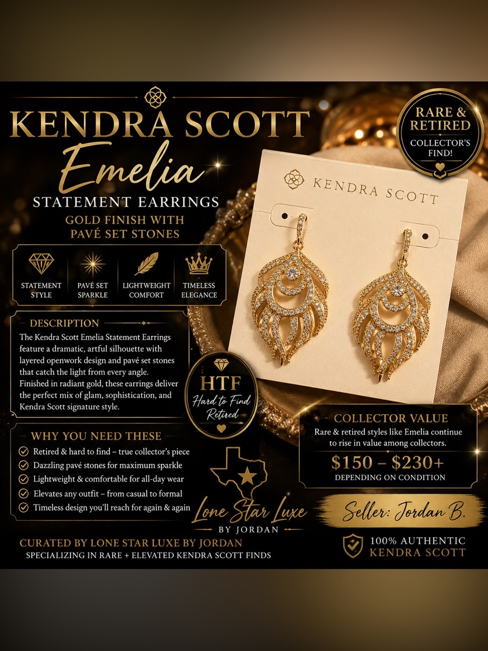 Kendra Scott Emelia Statement Earrings